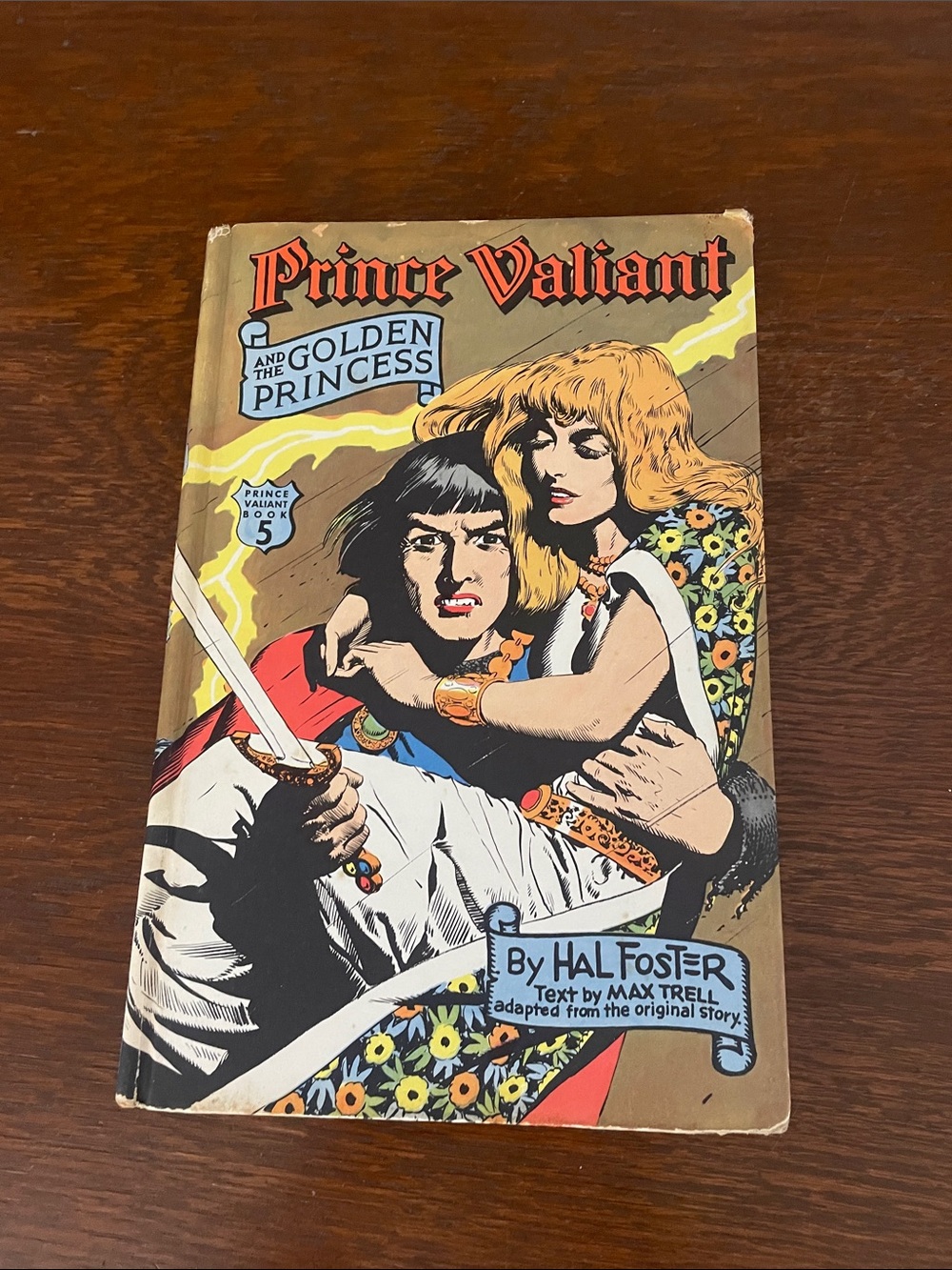 Prince Valiant and the Golden Princess Book - Colorful Illustrated Cover 1955